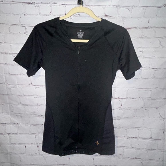 Tommie Copper Short Sleeve V Neck Compression Shirt women’s size M - Picture 2 of 9